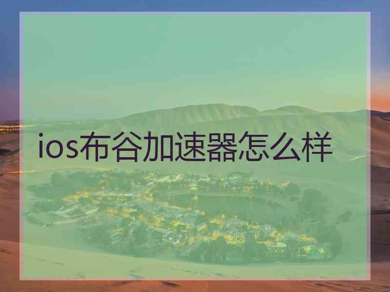 ios布谷加速器怎么样